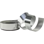 8 bobijnen metallic-lint 10mx25mm zilver/ St.
