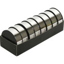 Set of 8 metallic gift-wrap ribbons 25x10mm/ Pc.