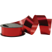 8 bobijnen metallic-lint 10mx25mm rood/ St.
