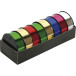 8 bobijnen metallic-lint 10mx25mm glossy/ St.