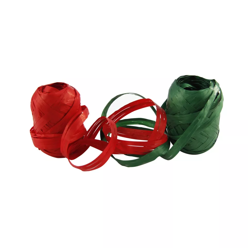 Set of 16 gift-wrapped raphia...