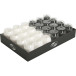 24 sierlint ei glad-10mx7mm zwart/wit/ St.