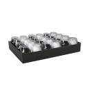 Plateau de 24 oeufs lisses 10mx7mm, Or/ Pce