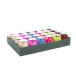 Set of 24 smooth gift wrapping ribbon 10mx7mm/ Pc.