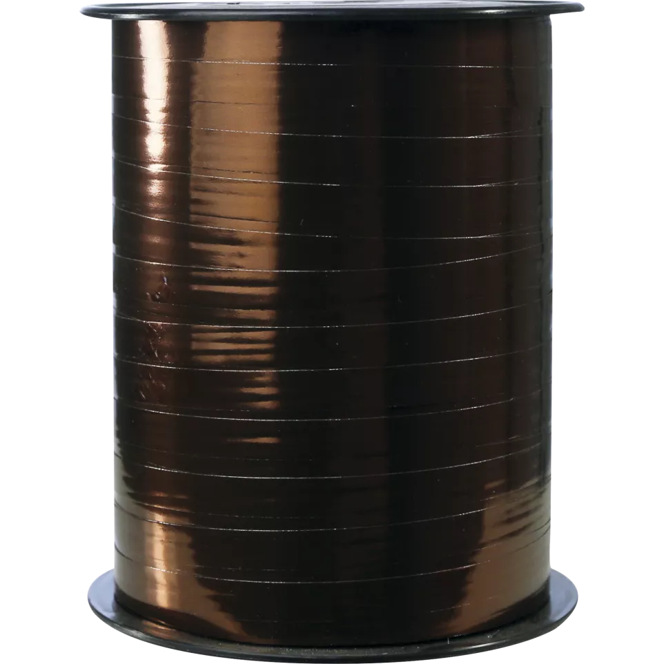 Bobijn Metallic 250mx7mm chocolade-/ St.