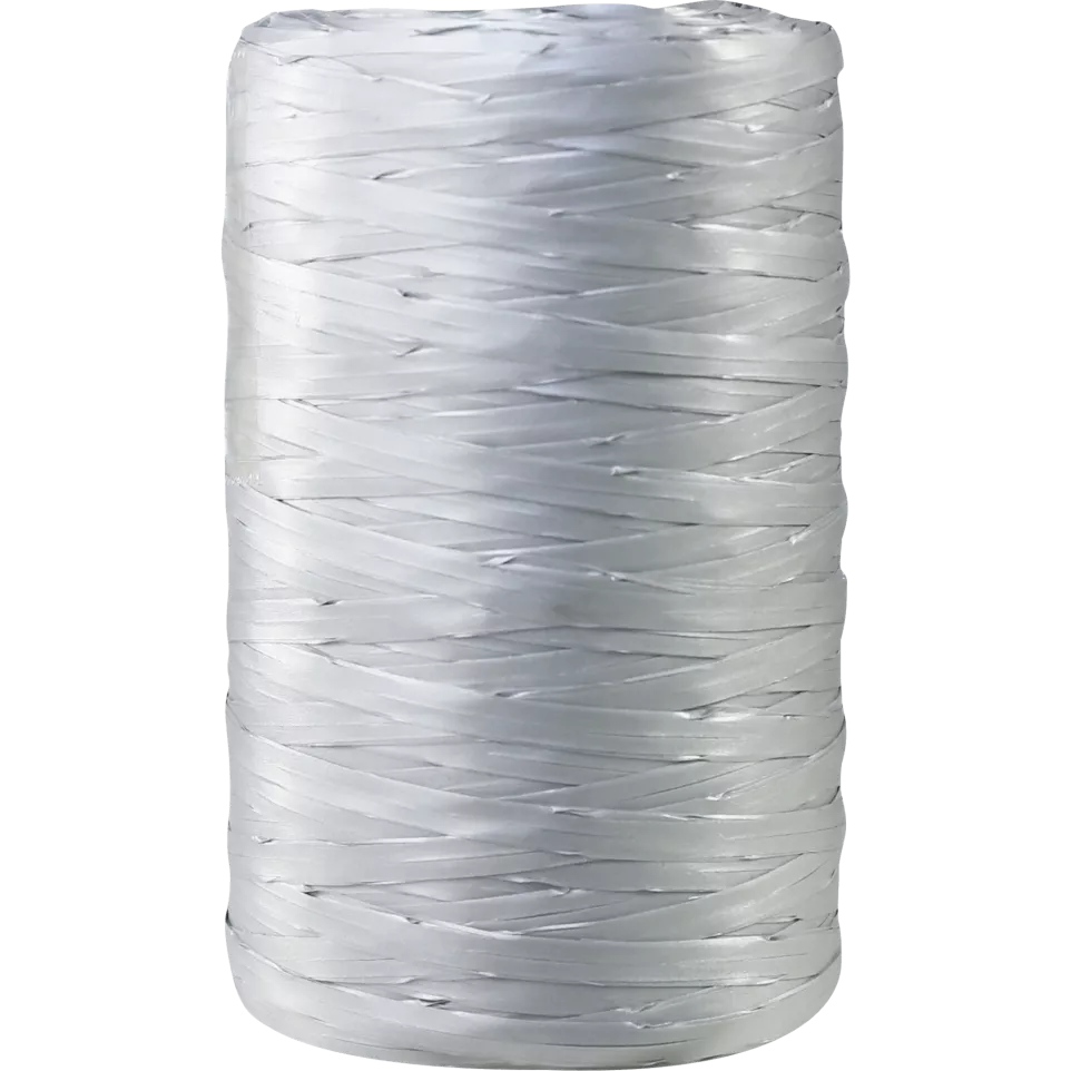 Raffia Synthetisch 100mx13mm zilver-/...