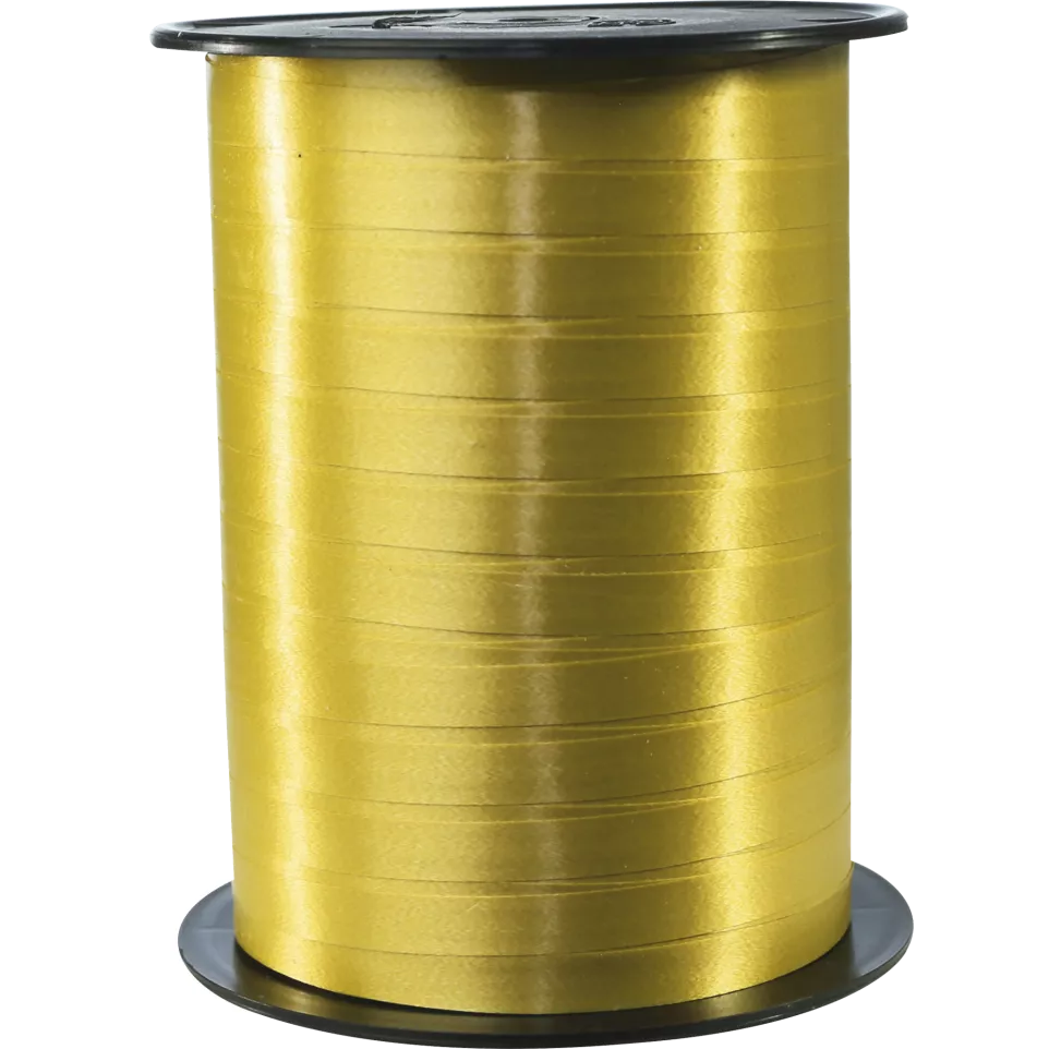 Bolduc Bobijn mat 500mx7mm goud-/ St.