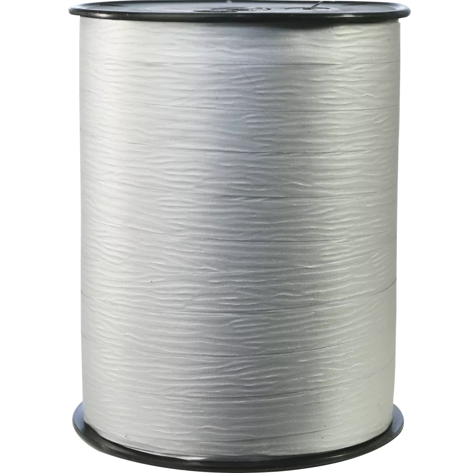 Bolduc Bobijn mat 250mx10mm zilver-/ St.