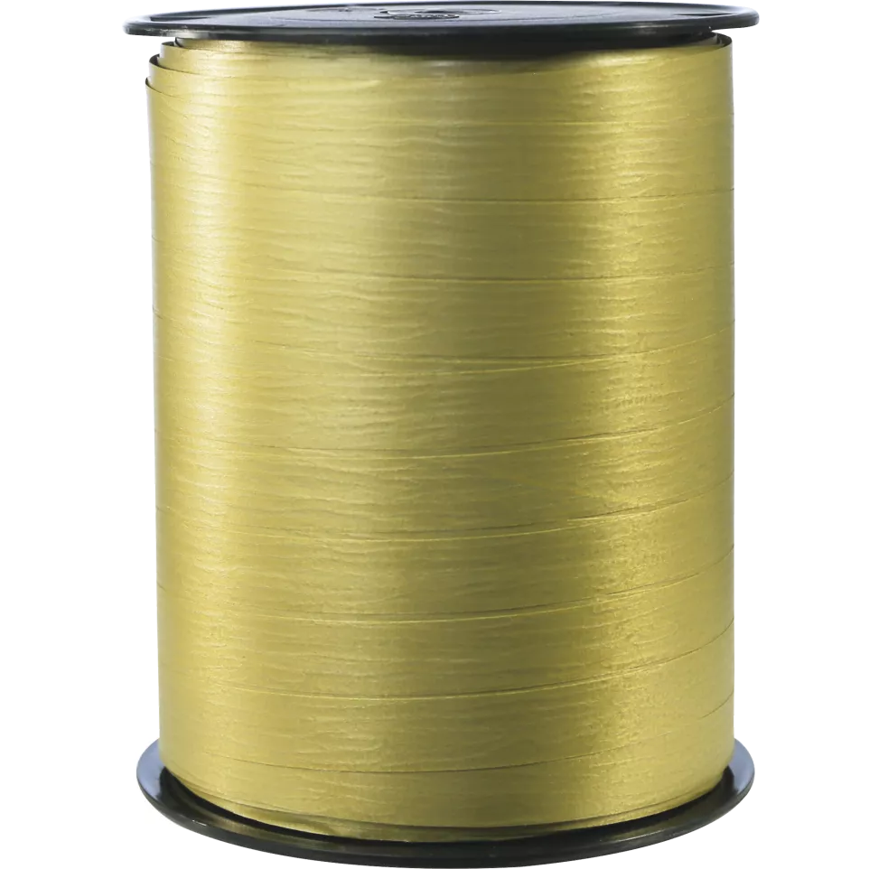 Bolduc Bobijn mat 250mx10mm goud-/ St.