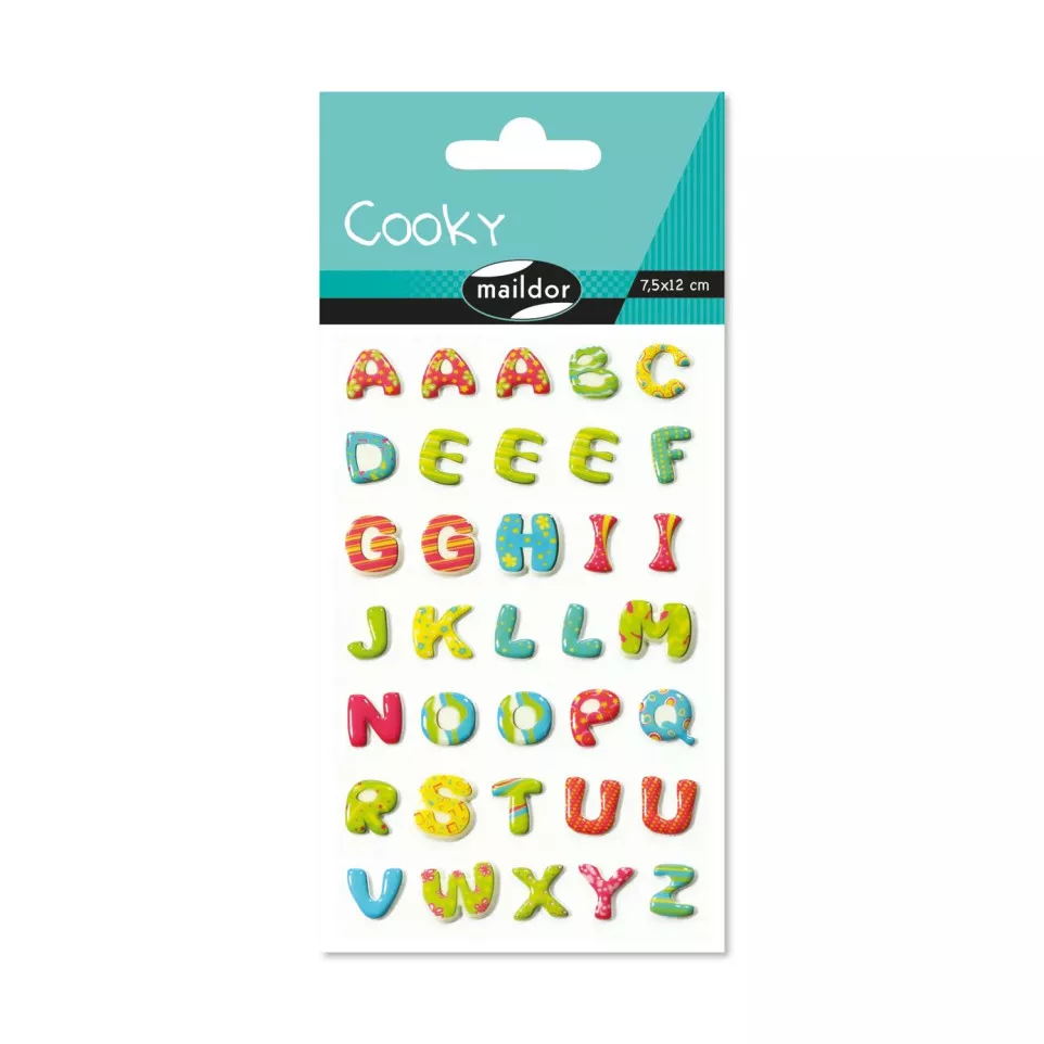 Cooky, Bag 1 pl 7.5x12cm, Alphabet...