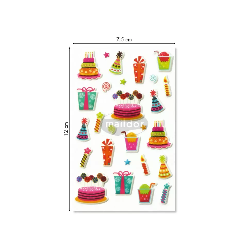 Cooky, Bag 1 pl 7.5x12cm, Birthday/ Pc.