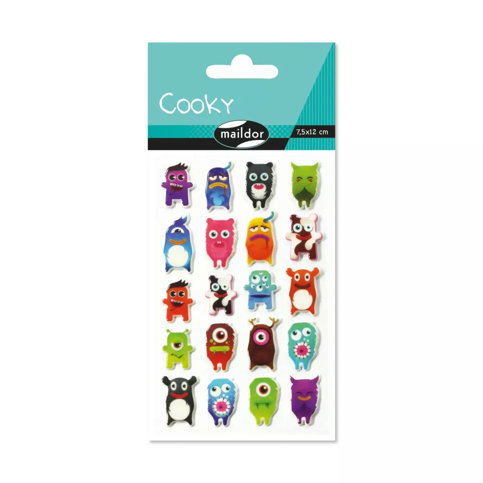 Cooky, Bag 1 pl 7.5x12cm, Monsters/ Pc.