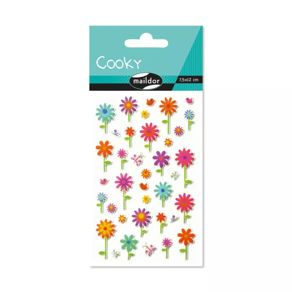 Cooky, Sach 1 pl 7,5x12cm, Fleurs/ Pce