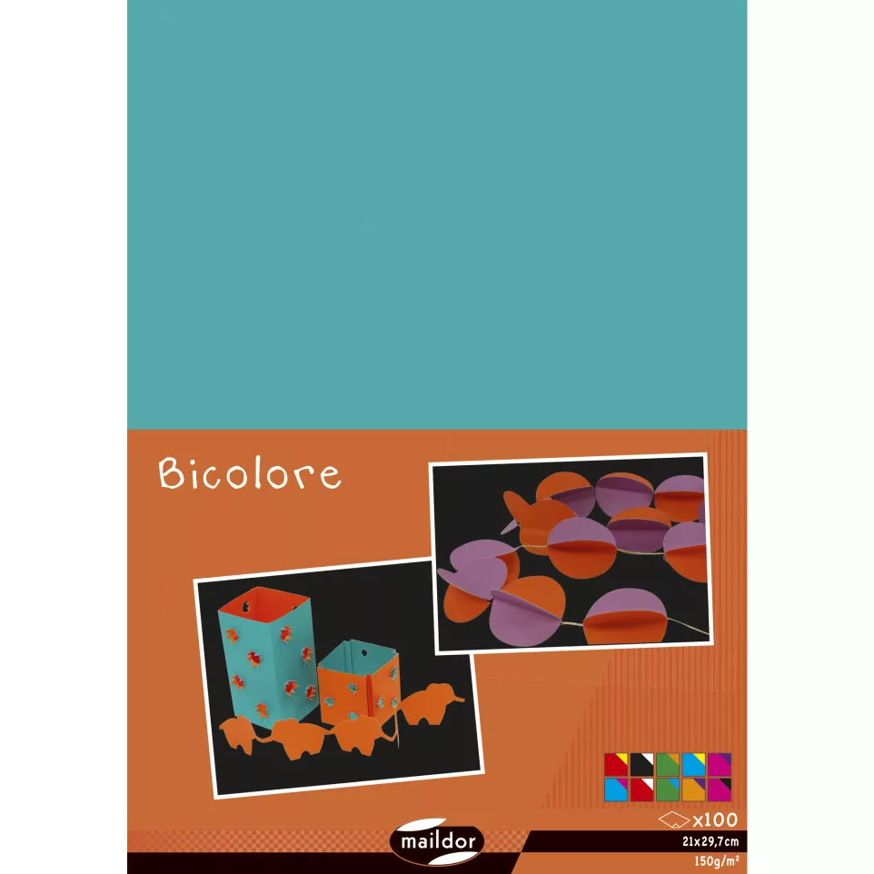 Carta Bicolor 100 bl-ad 150g/m2 A4...