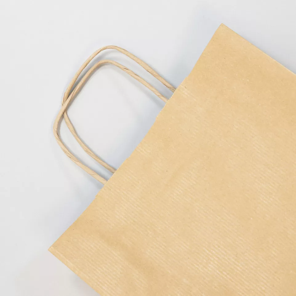 Paq.25 sacs kraft brun vergé,...