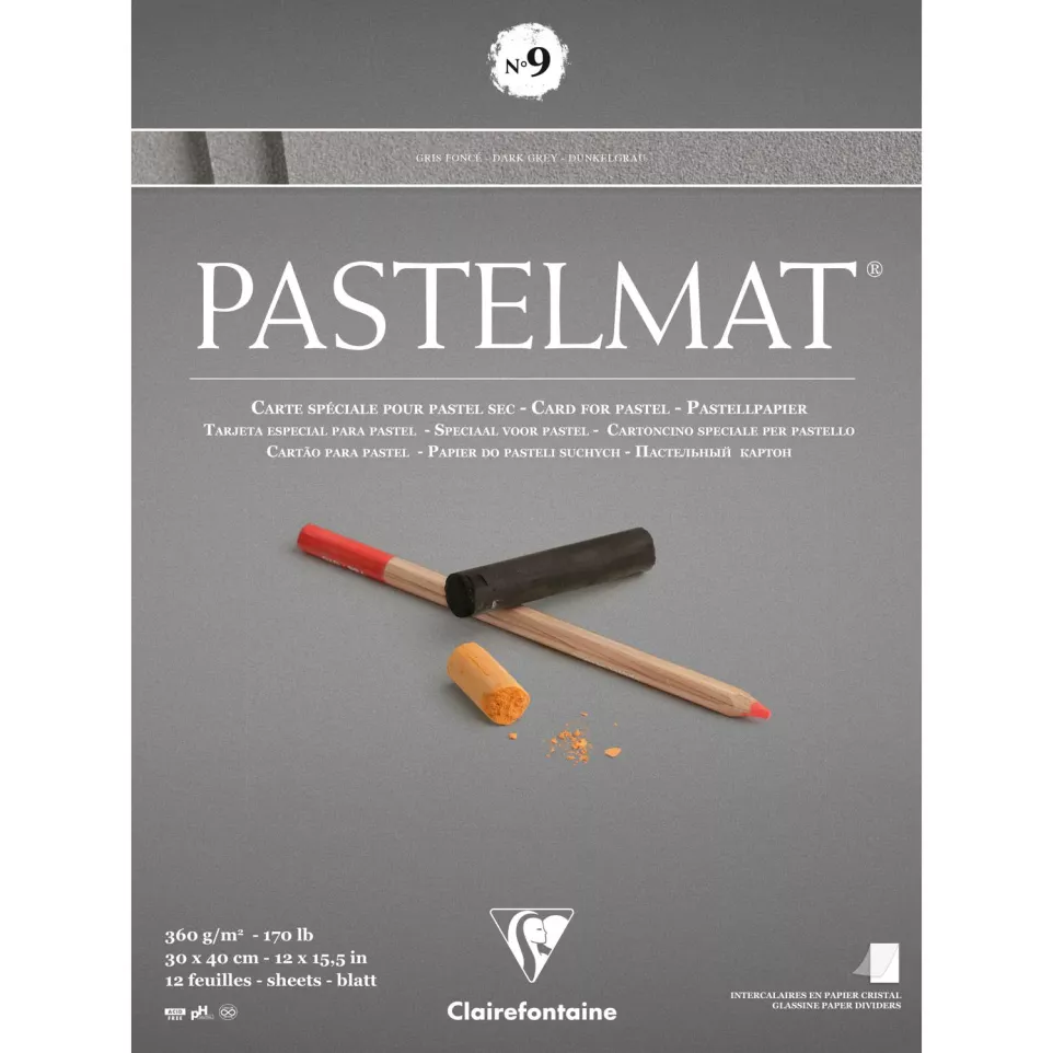Pastelmat glued pad-n°9 30x40 12sh...