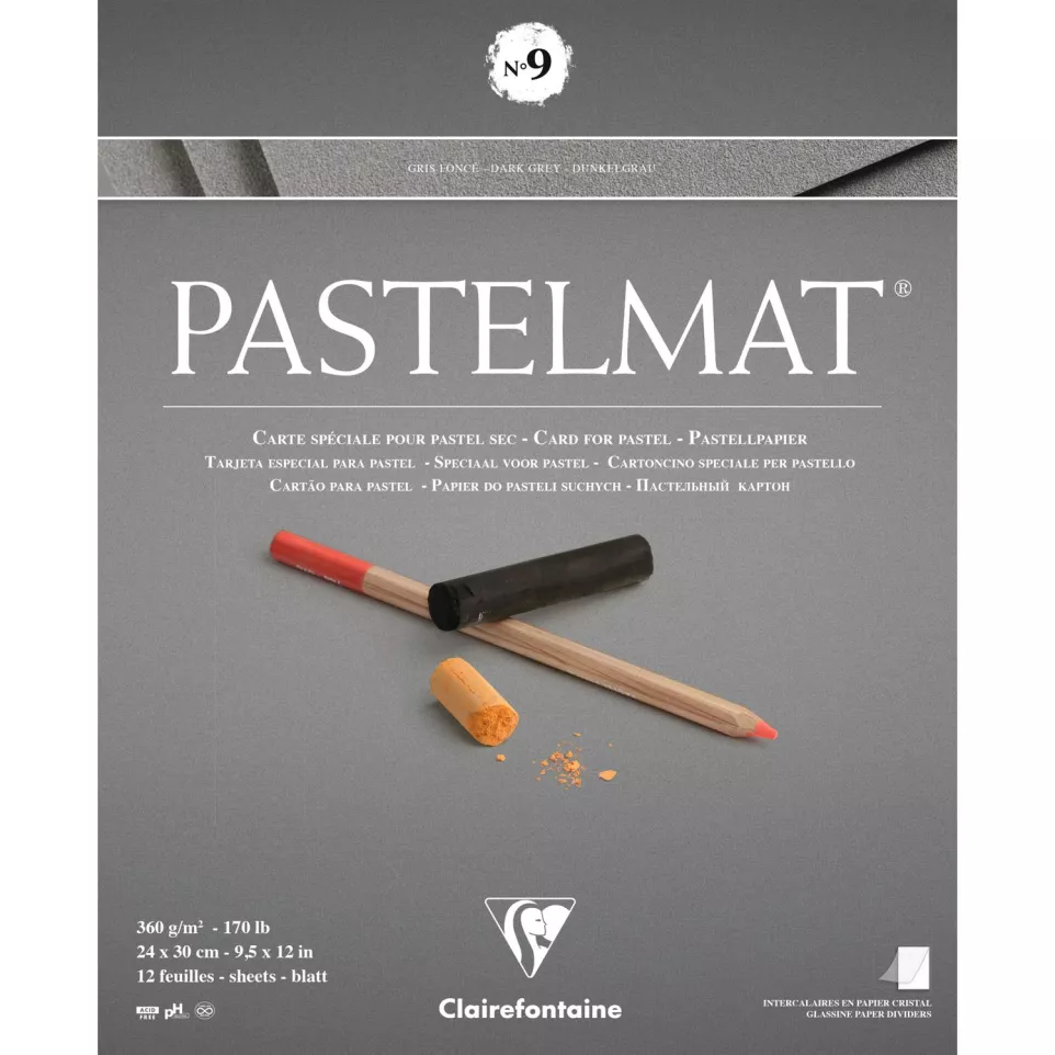 Pastelmat glued pad-n°9 24x30 12sh...