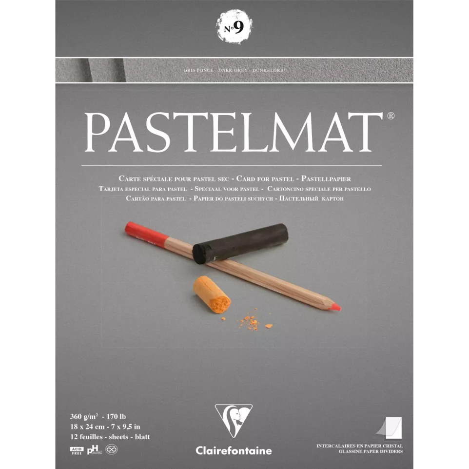 Pastelmat glued pad-n°9 18x24 12sh...