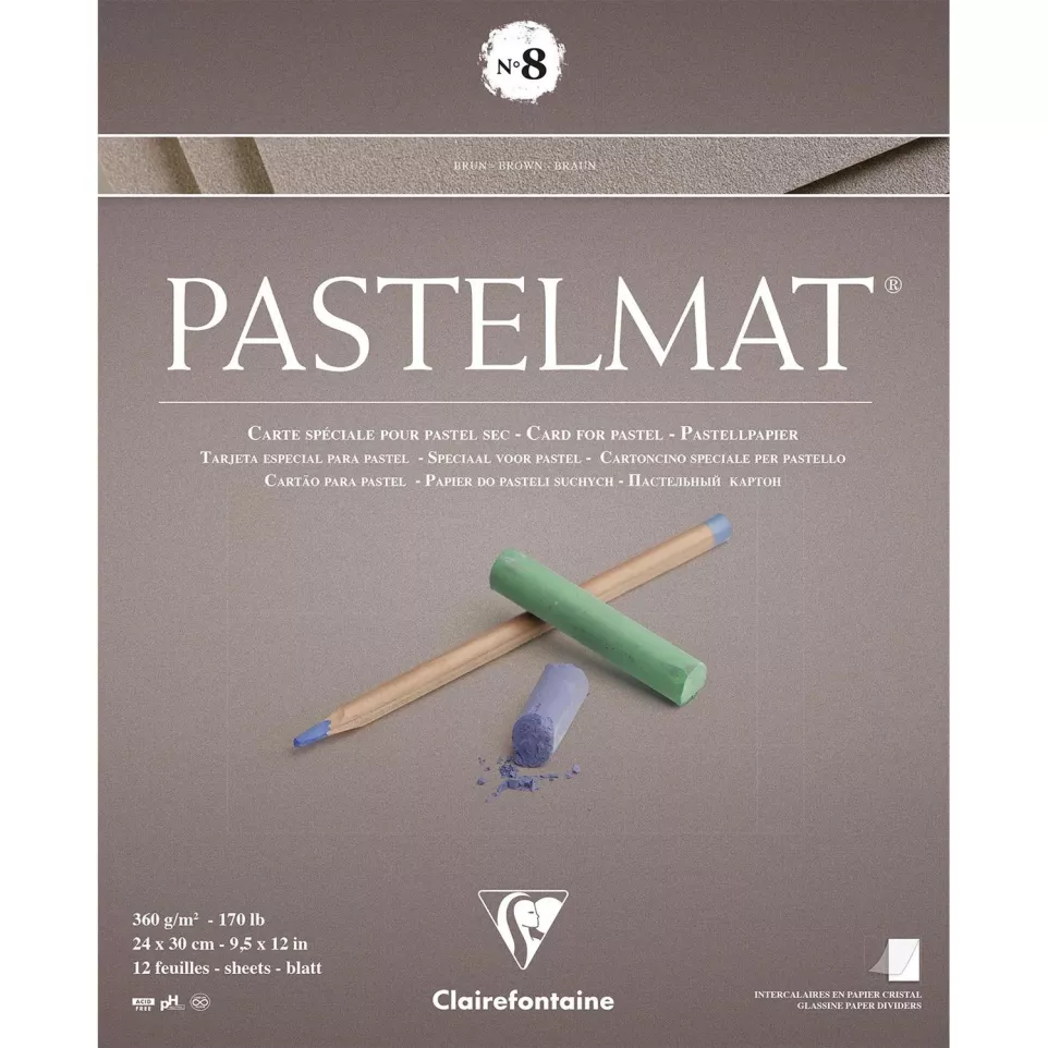 Pastelmat glued pad-n°8 24x30 12sh...
