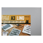 Plaque de linogravure en...