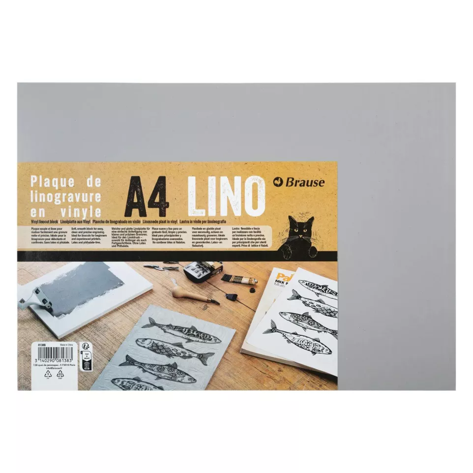 Plaque de linogravure en vinyl/ Pce