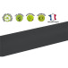 Spunbond tafelkleed-rol 1,20x50m Zwart/ St.