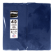 40Pap.servet gevouwe-n 1/8 38x38 Navy Bl./ St.