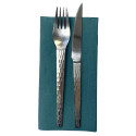 40 Pap.servet gevouw-.1/8 38x38 Pac.blauw/ St.