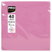 Paquet de 40 serviettes micro-gaufrées ouate 2 plis - 38x38 cm/ Pce