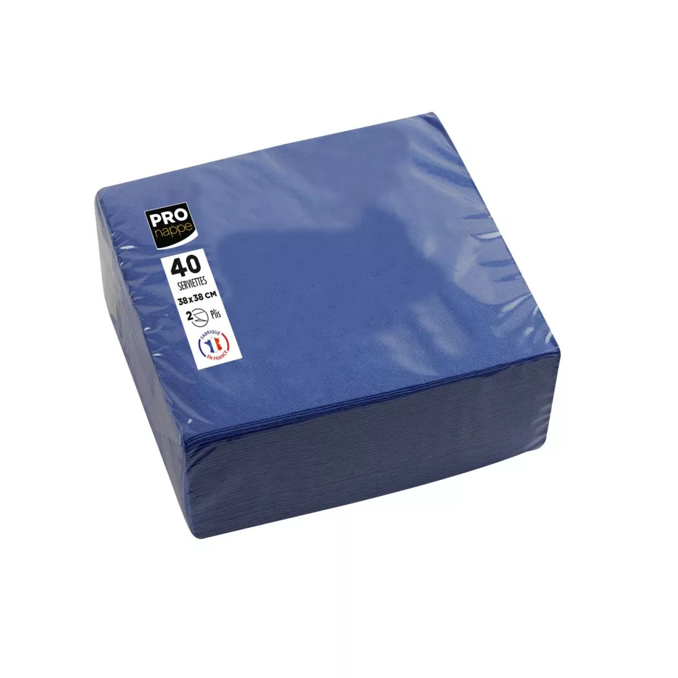 40 Pap.servet micro-reliëf 38x38 Navy...