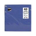 40 Pap.servet micro-reliëf 38x38 Navy bl/ St.