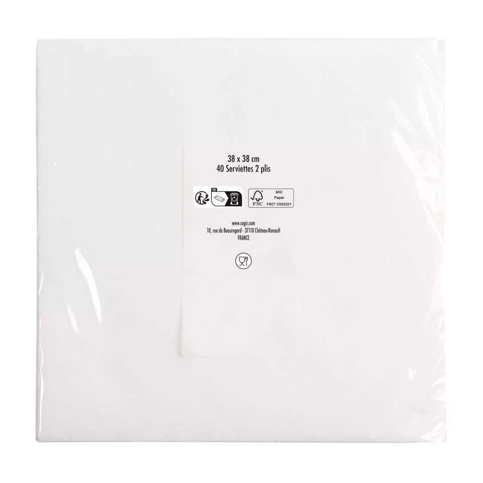 40 Micro-Embossed Wadding Napkins...