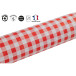 Damast tafelkleed ro-l 1,18x50m Vichy/ St.