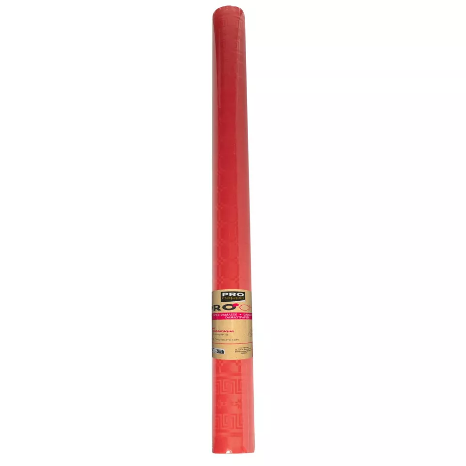 Damast tafelkleed rol 1,18x50m Rood-/...