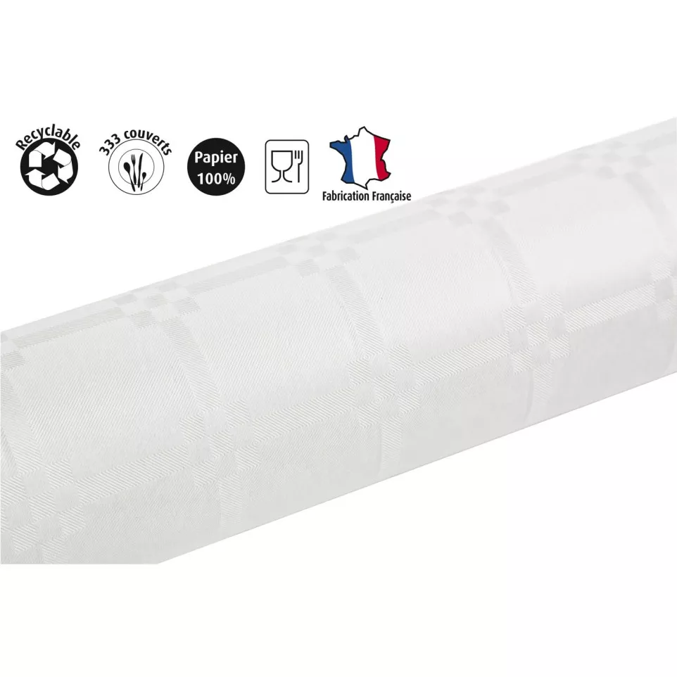 Nappe en rouleau papier damassé -...