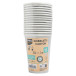 15 Bekers, karton 20cl Zilver-/ St.