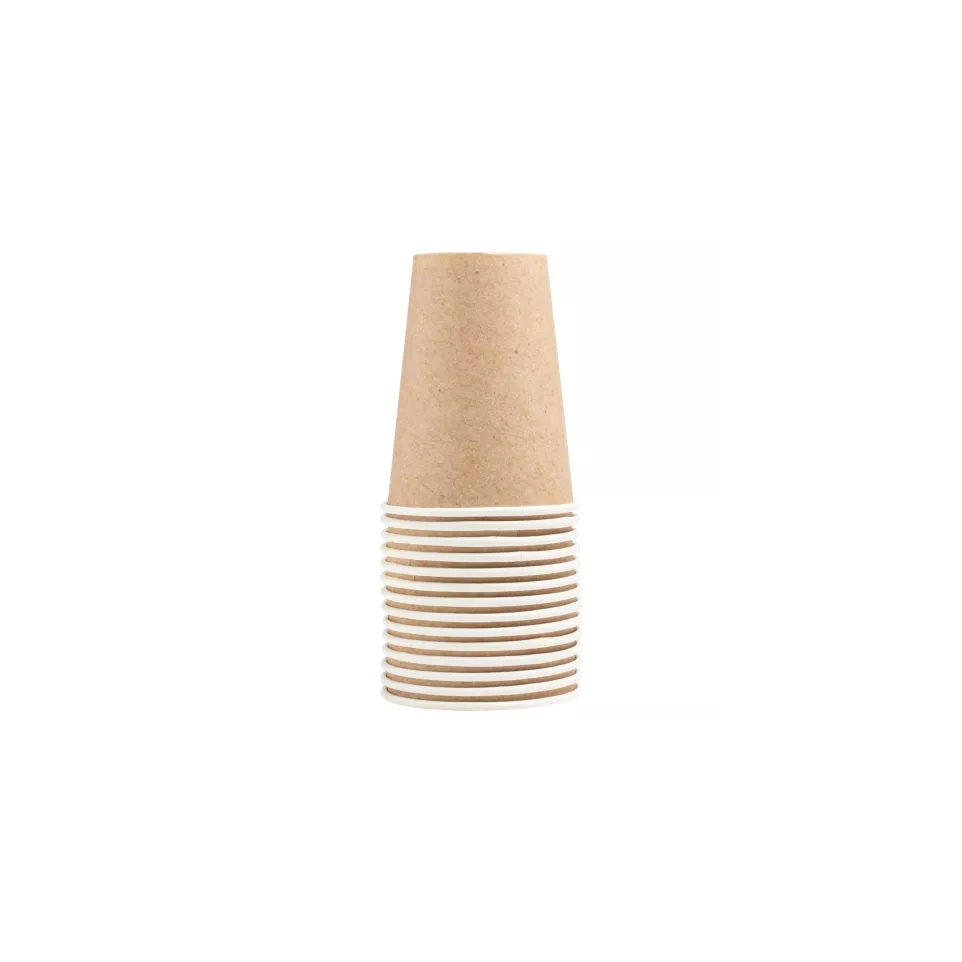 15 Bekers, karton 20cl Kraft-/ St.