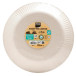 20 Borden, rond kart-on Ø 23 cm Turkoois/ St.