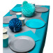 20 Assiettes en carton rondes, 23 cm/ Pce