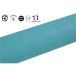 Damast tafelkleed ro-l 1,18x6m Turkoois/ St.