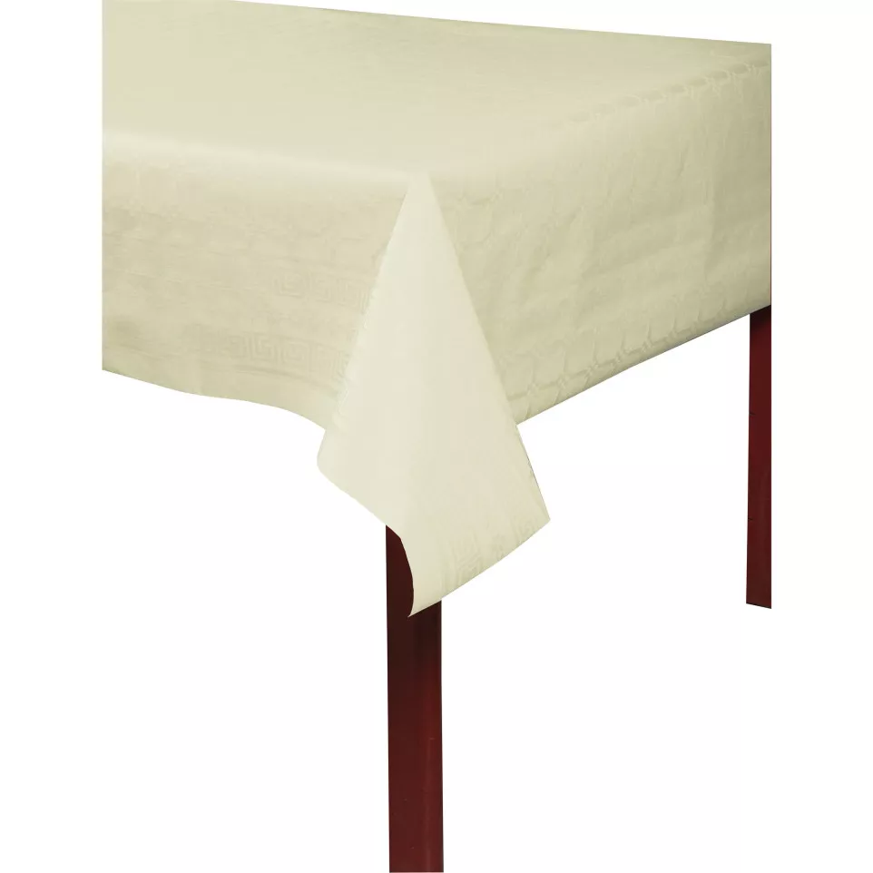 Damast tafelkleed rol 1,18x6m Ivoor-/...