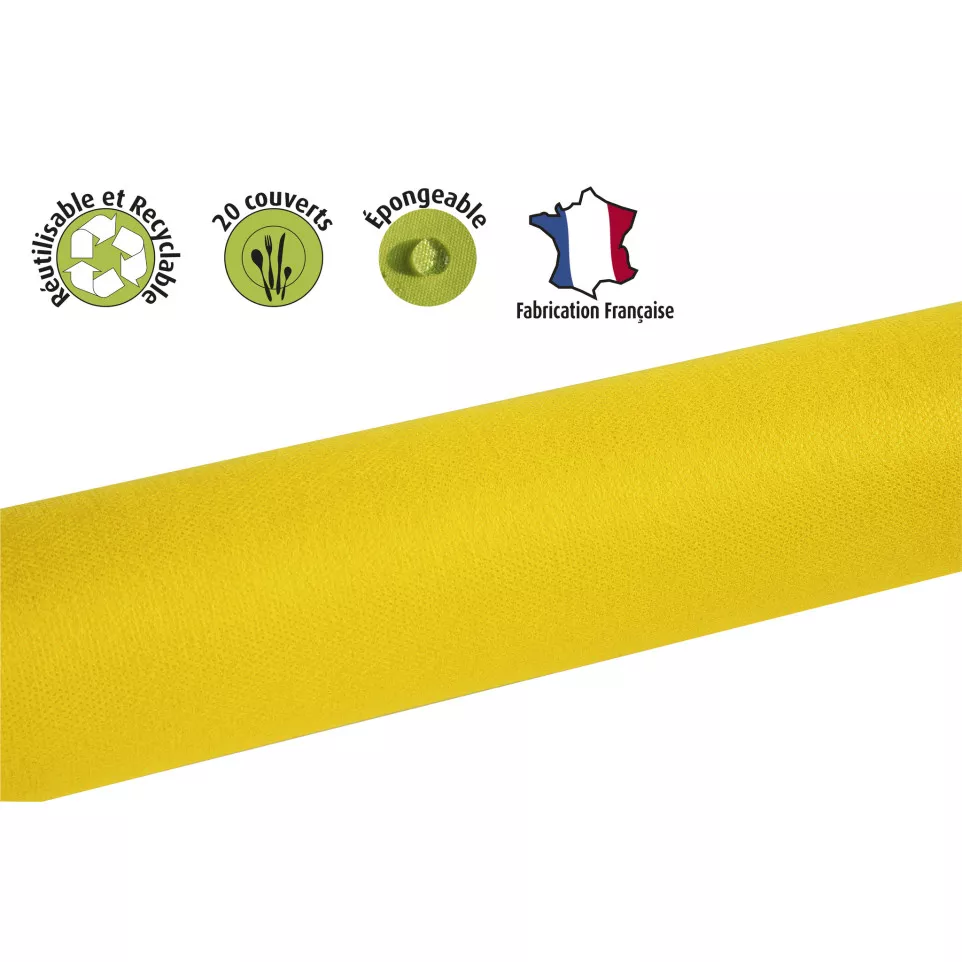 Spunbond tafelkleed-rol 1,20x6m Geel/...