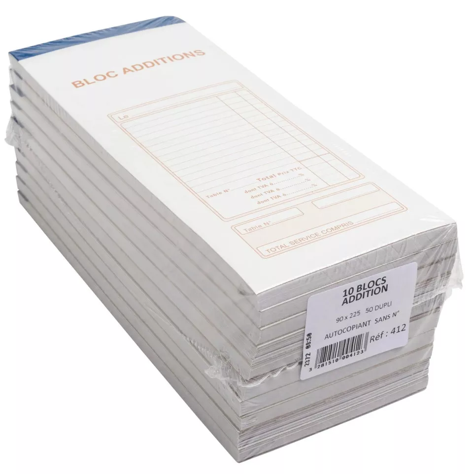 Addition Pad 90x225 50 sheets....