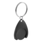 Nelly noir  porte-clés jeton pour caddy 