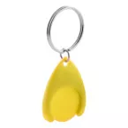 Nelly jaune  porte-clés jeton pour caddy 