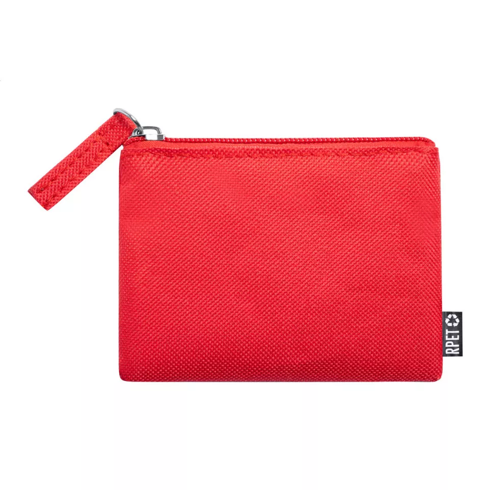 Dirham red  RPET purse 