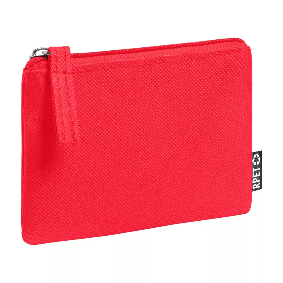 Dirham red  RPET purse 
