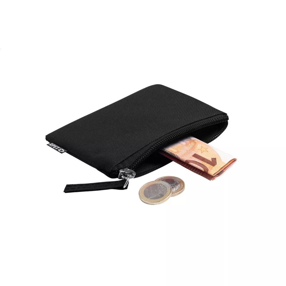 Dirham black  RPET purse 