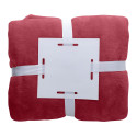 Espoo burgundy  flannel blanket 
