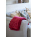 Espoo burgundy  flannel blanket 